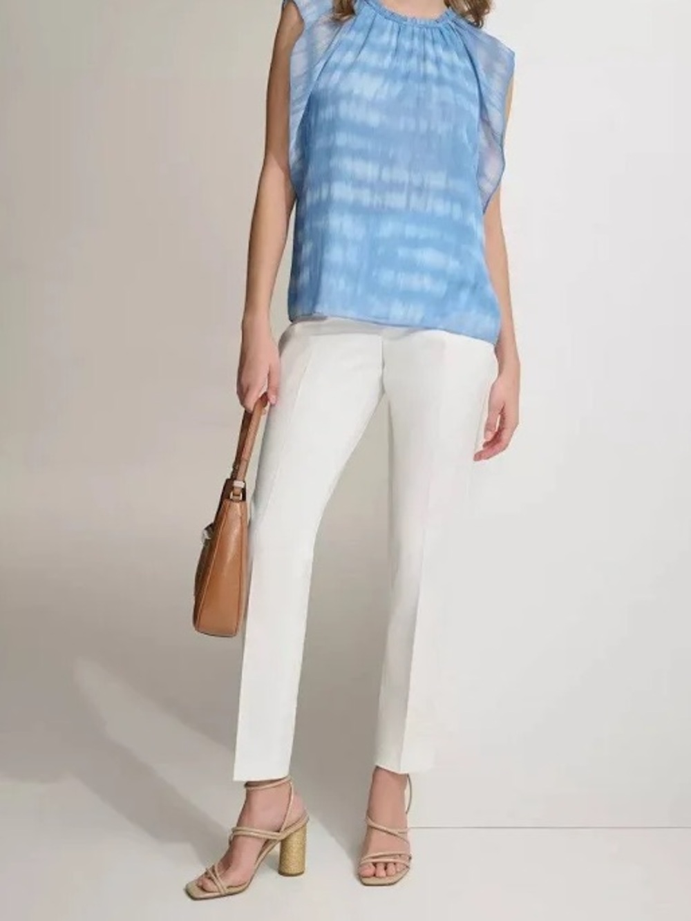 Calvin Klein highline ankle white pants